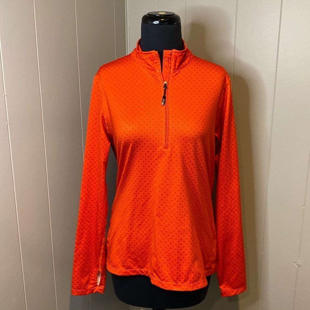 Lolë Large 1/4 Zip Up Jacket Thumb Holes